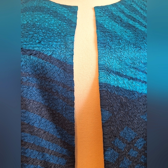 Catherines Open Reversible Ombre Jacket - Picture 7 of 10